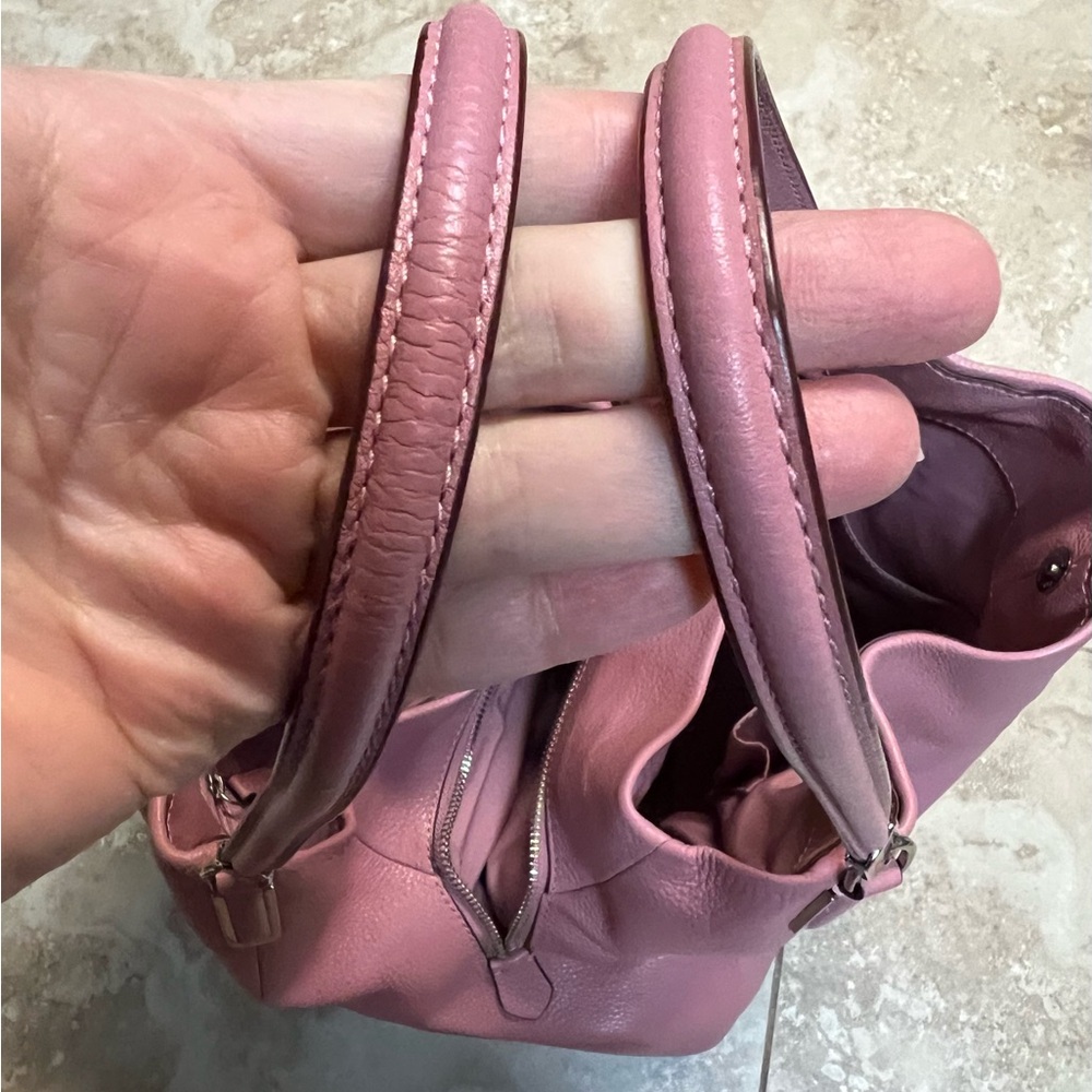 Coach Pink Leather Satchel - Picture 4 of 8